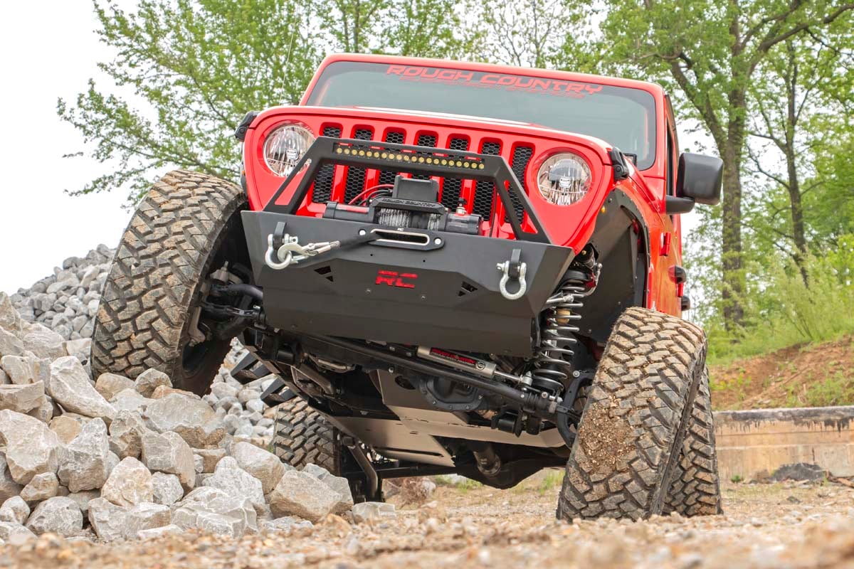 Jeep Wrangler Skid Plate Combo - Rough Country - Engine | T-Case | Gas - '18-'19